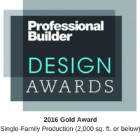 2016Gold AwardSingle-Family Production (2,000 sq. ft. or below)